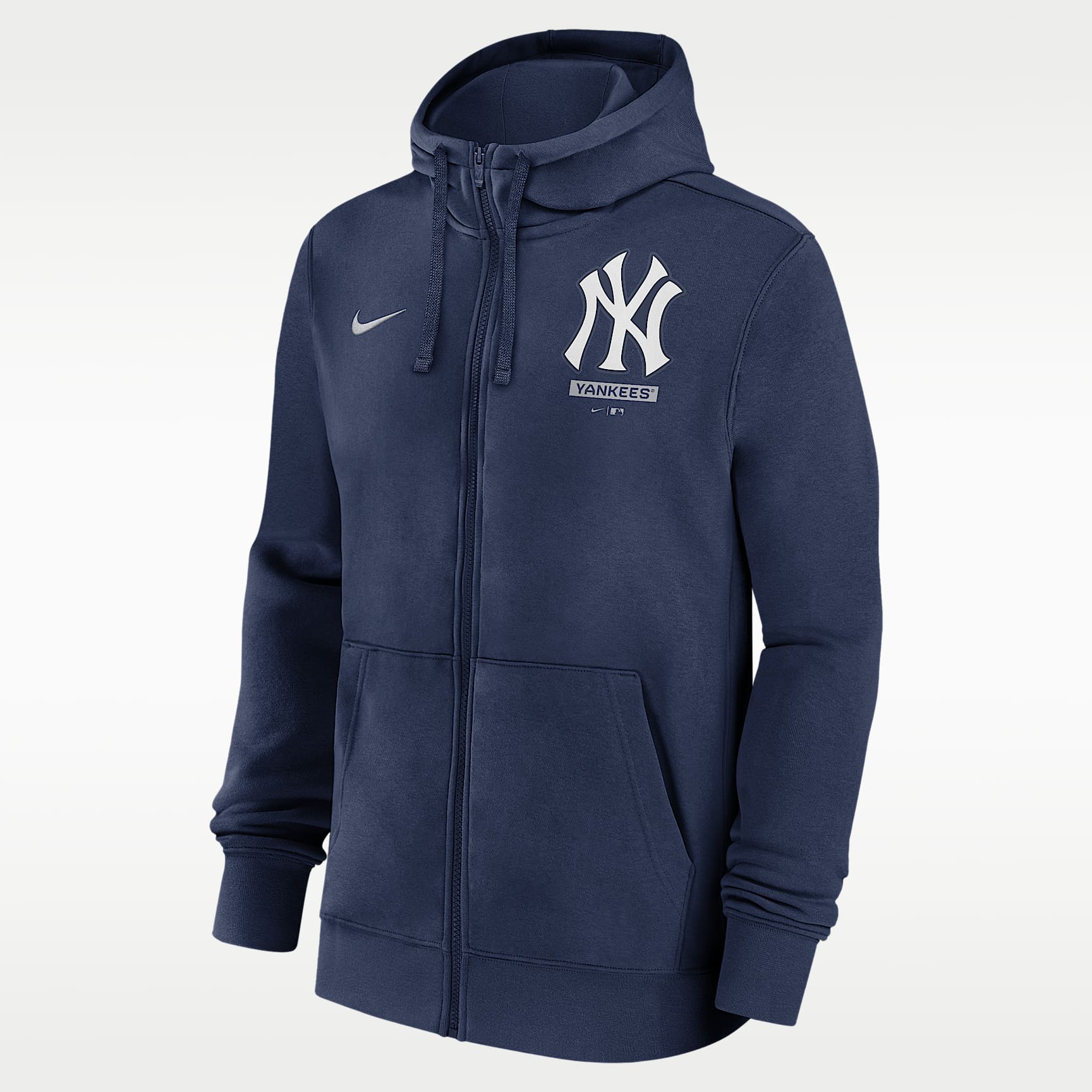 Yankees フルジップジャケット ネイビー New York Yankees Lockup Men's Nike MLB Full-Zip Hoodie. Nike.com